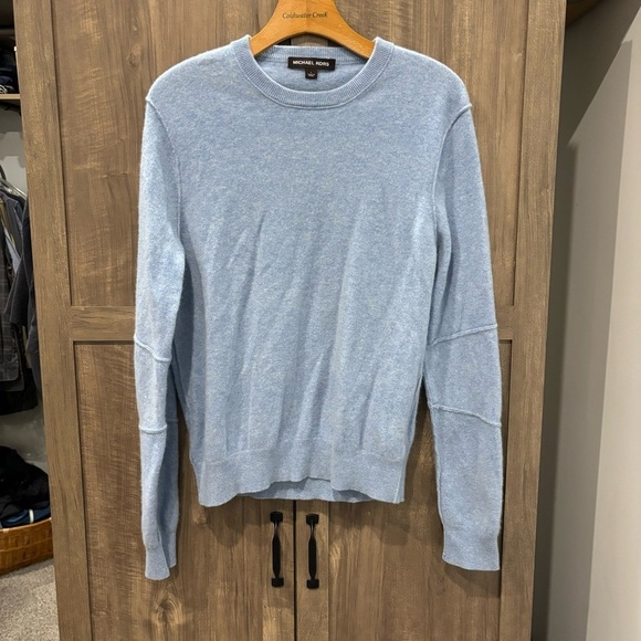 Michael Kors Large Cashmere sweater Crew neck light blue - Picture 1 of 11